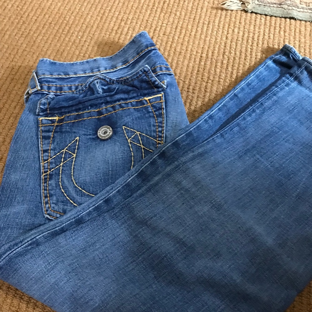 True Religion Med Wash boot cut hip jean